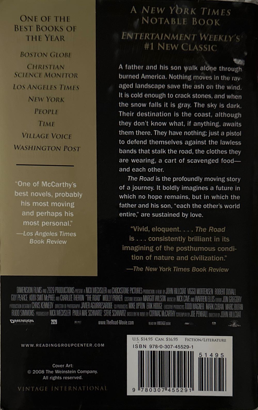 The Road - Cormac McCarthy (Vintage - Paperback) book collectible [Barcode 9780307455291] - Main Image 2