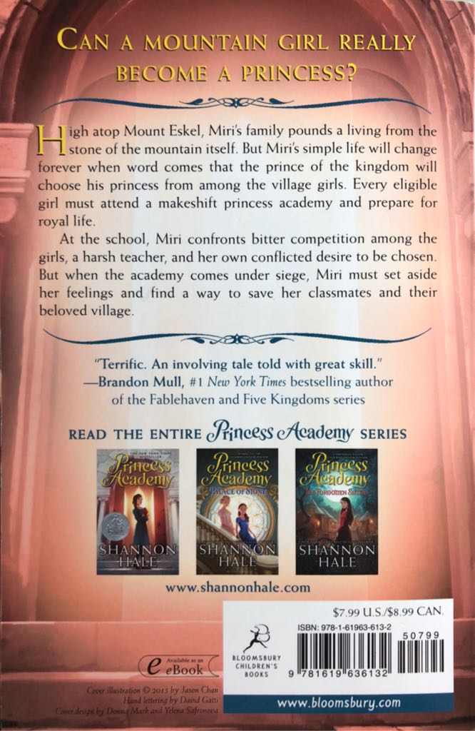 Princess Academy #1 - Shannon Hale (Bloomsbury - Paperback) book collectible [Barcode 9781619636132] - Main Image 2