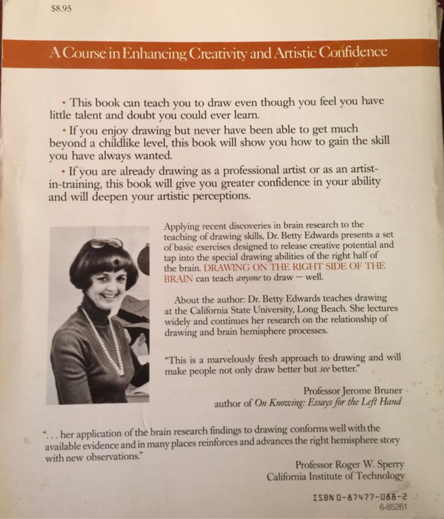 Drawing On The Right Side Of The Brain  book collectible - Main Image 2