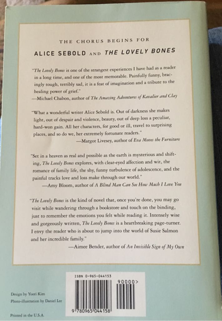 The Lovely Bones - Alice Sebold (Little Brown & Co - Paperback) book collectible [Barcode 9780965044158] - Main Image 2