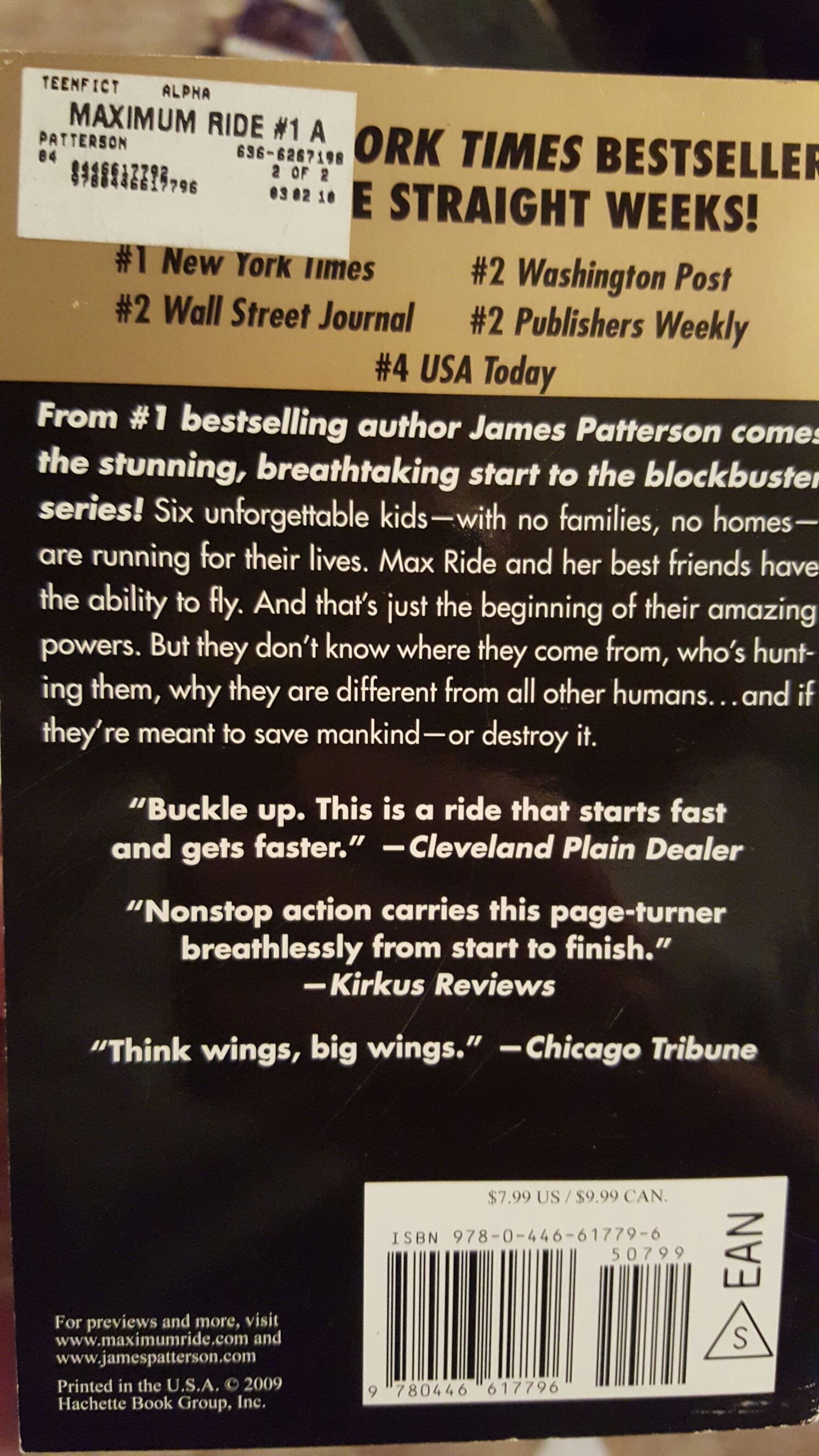 The Angel Experiment - James Patterson (Grand Central Publishing - Paperback) book collectible [Barcode 9780446617796] - Main Image 2