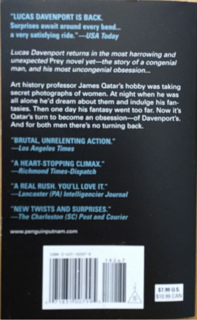 Chosen Prey - John Sandford (Berkley Books - Paperback) book collectible [Barcode 0425182878] - Main Image 2