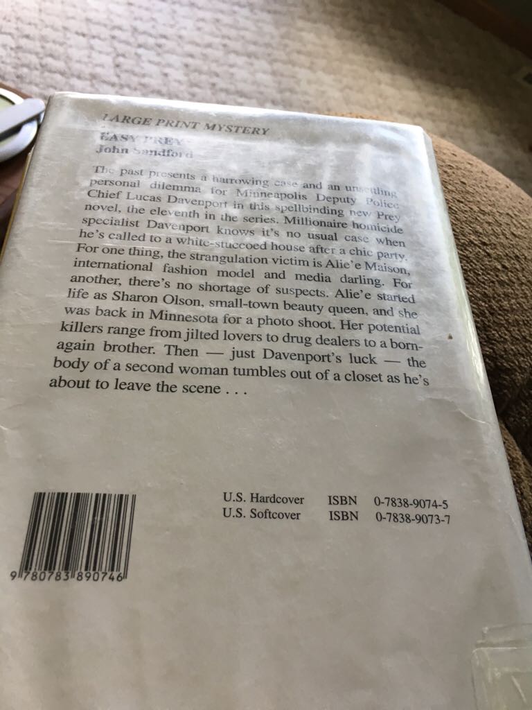 Easy Prey - John Sandford (Audiobook) book collectible [Barcode 9780783890746] - Main Image 2