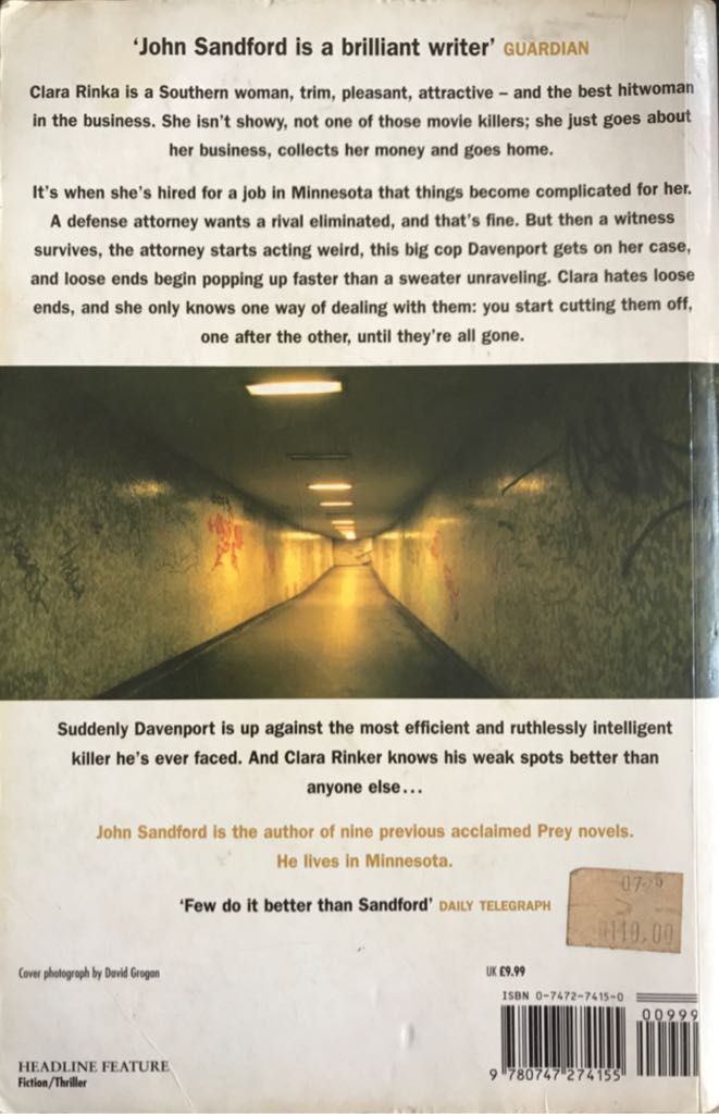 Certain Prey - John Sandford (Headline Feature - Paperback) book collectible [Barcode 9780747274155] - Main Image 2