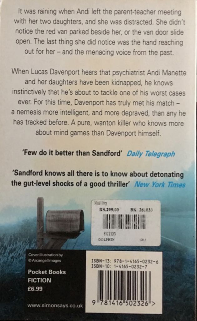 Mind Prey - John Sandford (Pocket Books - Paperback) book collectible [Barcode 9781416502326] - Main Image 2
