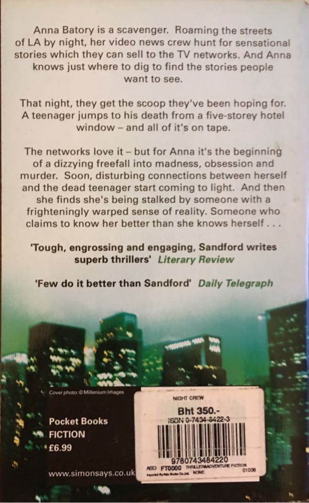 The Night Crew - John Sandford (Simon & Schuster - Paperback) book collectible [Barcode 9780743484220] - Main Image 2