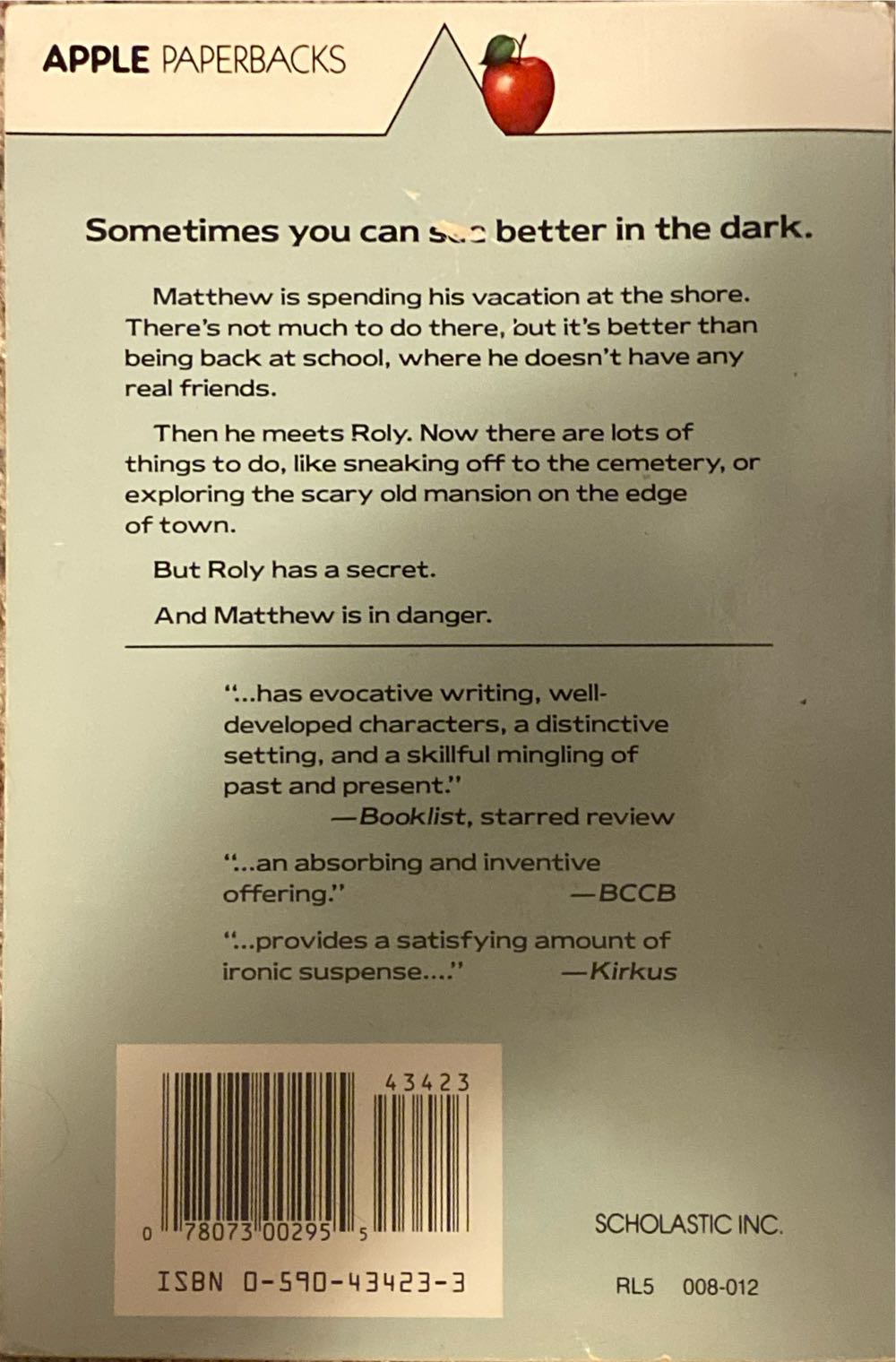 Into the Dark - Nicholas Wilde (Paperback) book collectible [Barcode 9780590434232] - Main Image 2