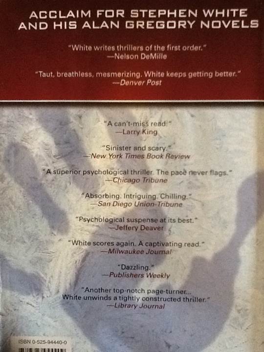 Manner of Death - Stephen White (Dutton - Hardcover) book collectible [Barcode 9780525944409] - Main Image 2