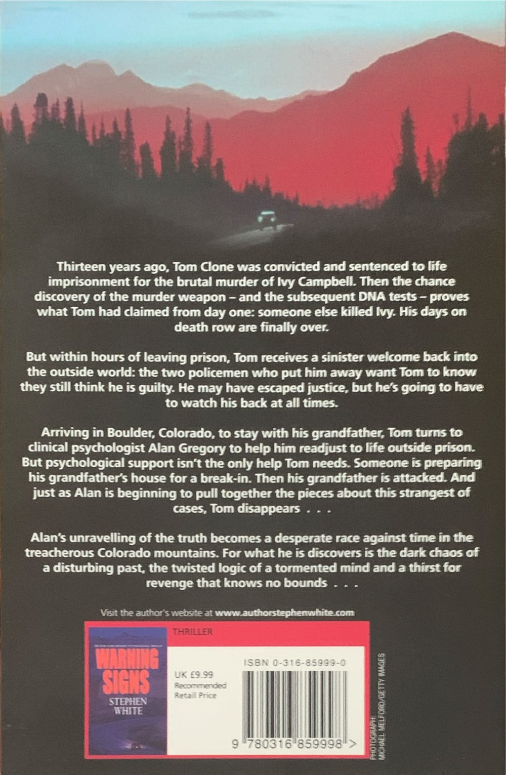 The Best Revenge - Stephen White (Time Warner Books - Trade Paperback) book collectible [Barcode 9780316859998] - Main Image 2