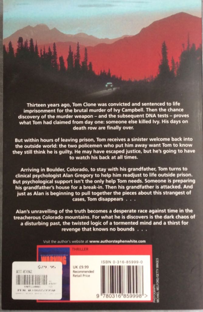 The Best Revenge - Stephen White (Random House, Inc. - Paperback) book collectible [Barcode 9780440237426] - Main Image 2