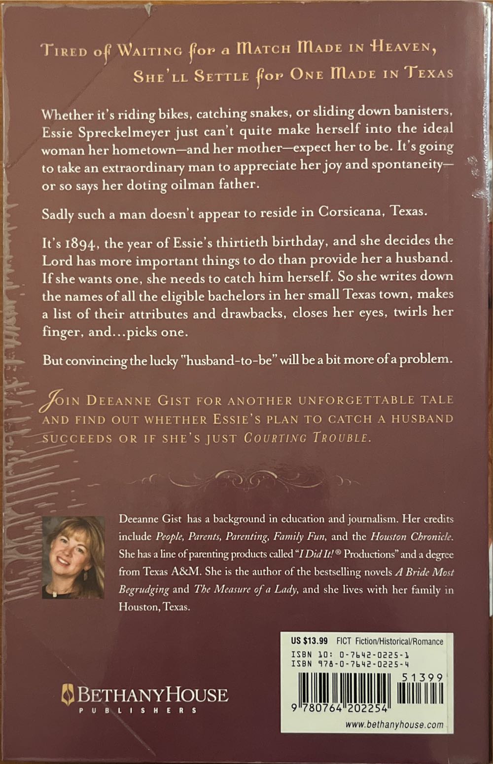 Courting Trouble - Deeanne Gist (Bethany House Publishers - Paperback) book collectible [Barcode 9780764202254] - Main Image 2