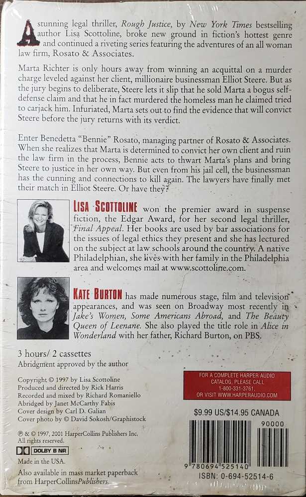 Rough Justice - Lisa Scottoline (HarperCollins Publishing - Hardcover) book collectible [Barcode 9780060187460] - Main Image 2