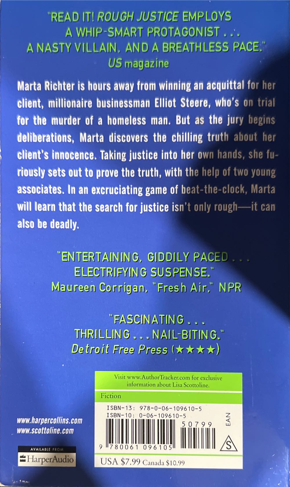 Rough Justice - Lisa Scottoline (Harper Torch - Paperback) book collectible [Barcode 9780061096105] - Main Image 4