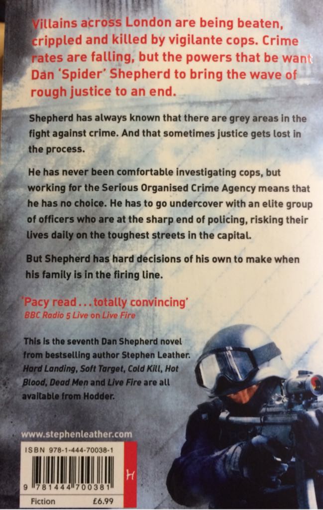 Rough Justice - Stephen Leather (Hodder & Stoughton - Paperback) book collectible [Barcode 9781444700381] - Main Image 2