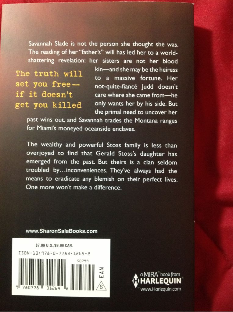 Blood Ties - Sharon Sala (Mira Books - Paperback) book collectible [Barcode 9780778312642] - Main Image 2