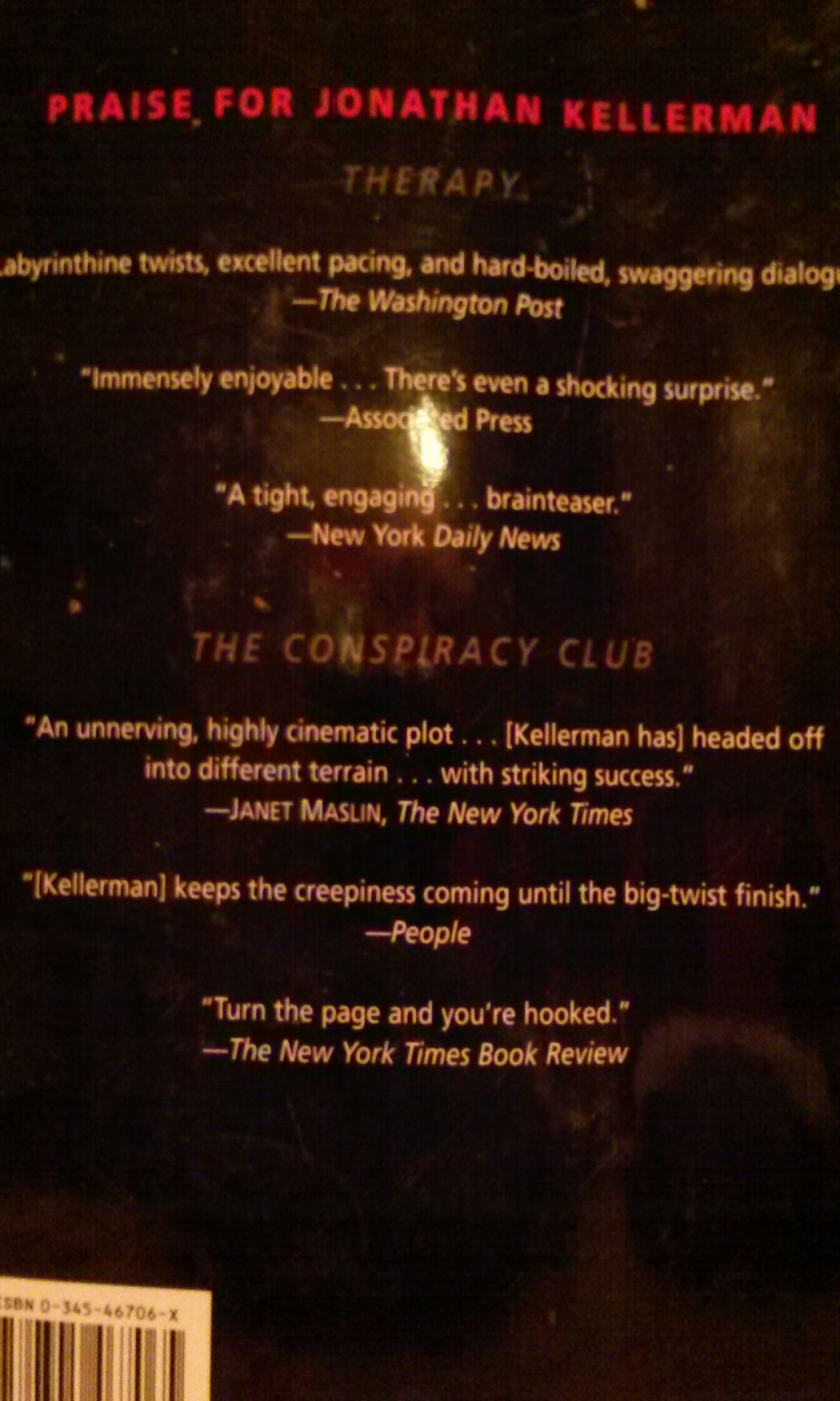 Rage - Jonathan Kellerman (Ballantine Books - Hardcover) book collectible [Barcode 9780345467065] - Main Image 2