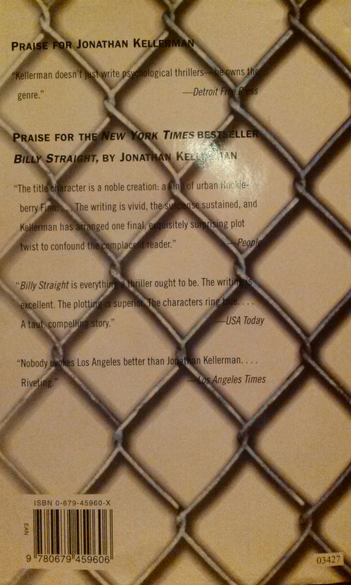 Monster - Jonathan Kellerman (Random House - Hardcover) book collectible [Barcode 9780679459606] - Main Image 2