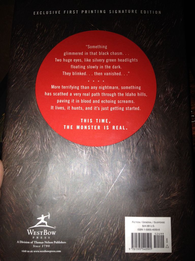 Monster - Frank Peretti (Hardcover) book collectible [Barcode 9781595540591] - Main Image 2