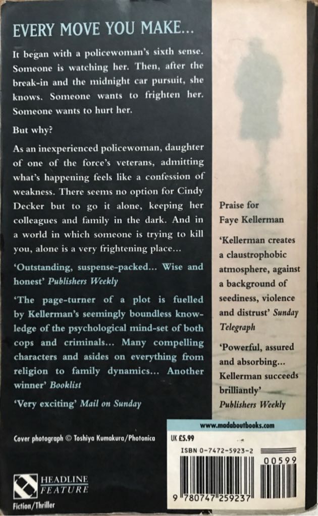 Stalker - Faye Kellerman (Headline - Paperback) book collectible [Barcode 9780747259237] - Main Image 2