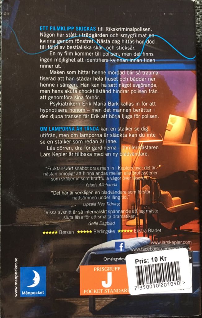 Stalker - Lars Kepler (Paperback) book collectible - Main Image 2