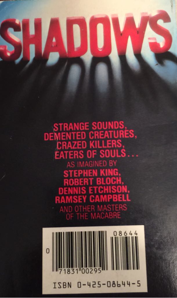 Shadows  (Berkley Publishing Group) book collectible [Barcode 9780425086445] - Main Image 2