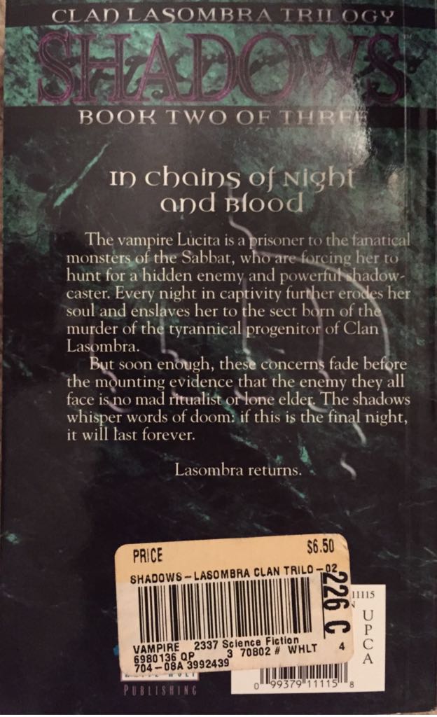 Shadows  (White Wolf Publishing, Inc. - Paperback) book collectible - Main Image 2