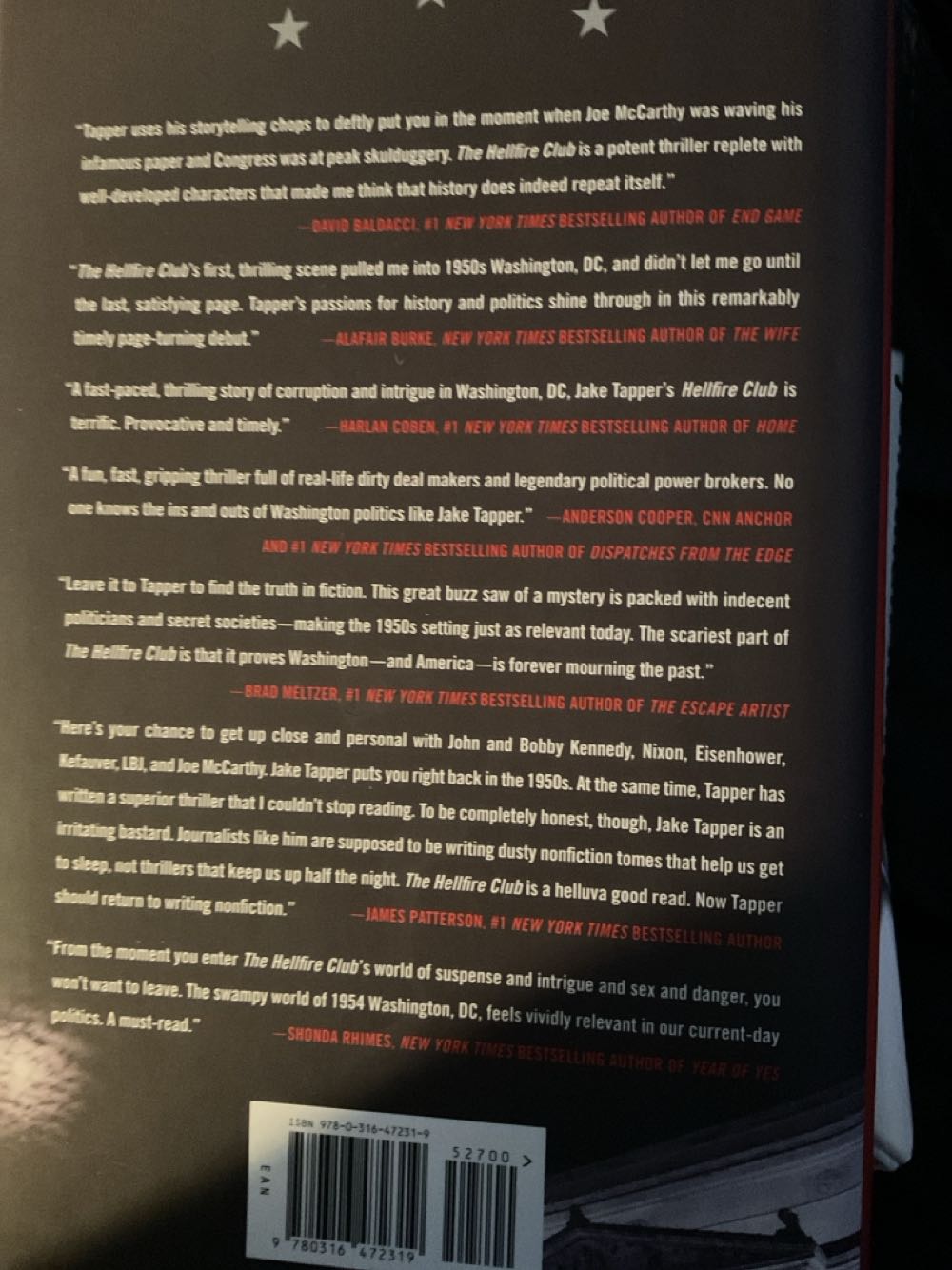 Hellfire Club, The - Jake Tapper (Little, Brown - Hardcover) book collectible [Barcode 9780316472319] - Main Image 3