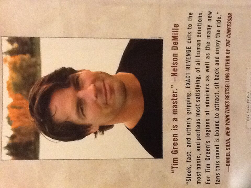 Exact Revenge - Tim Green (Warner Books - Hardcover) book collectible [Barcode 9780446531450] - Main Image 2