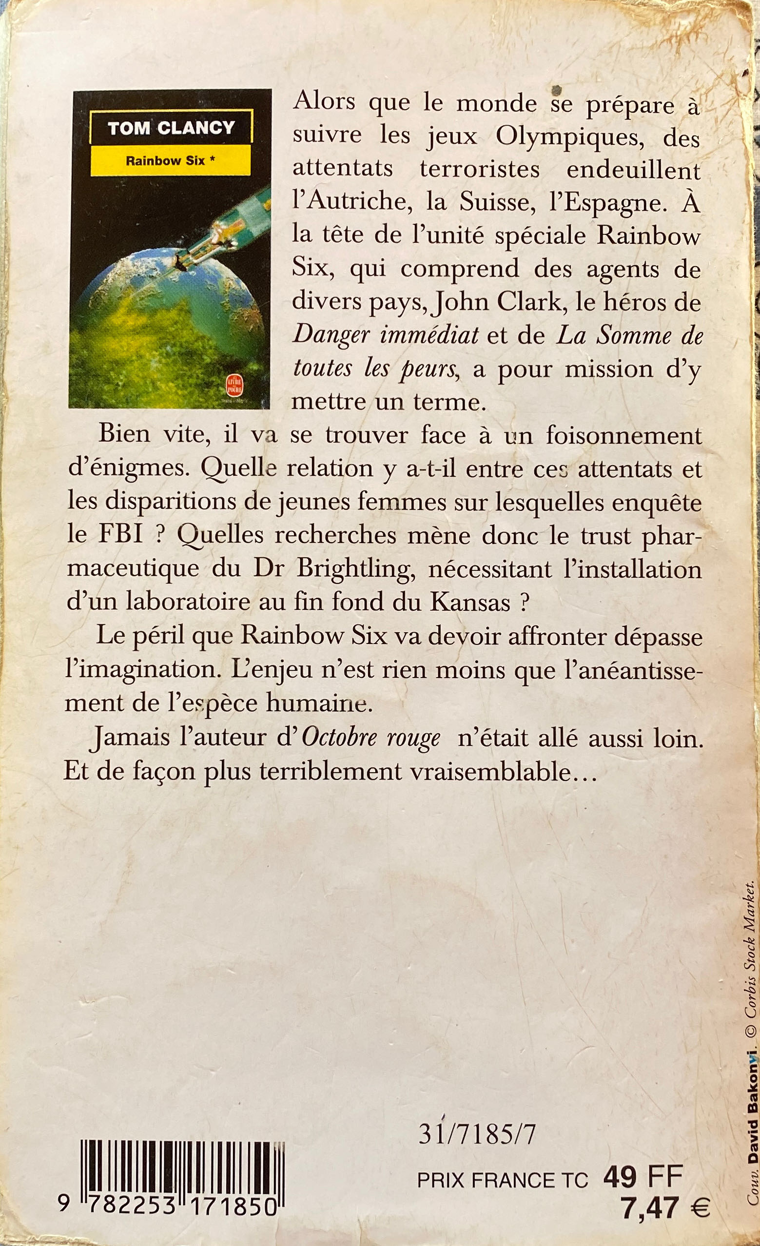 Jack Ryan 10 - Rainbow Six 1 - Tom Clancy (Le Livre de poche - Paperback) book collectible [Barcode 9782253171850] - Main Image 2