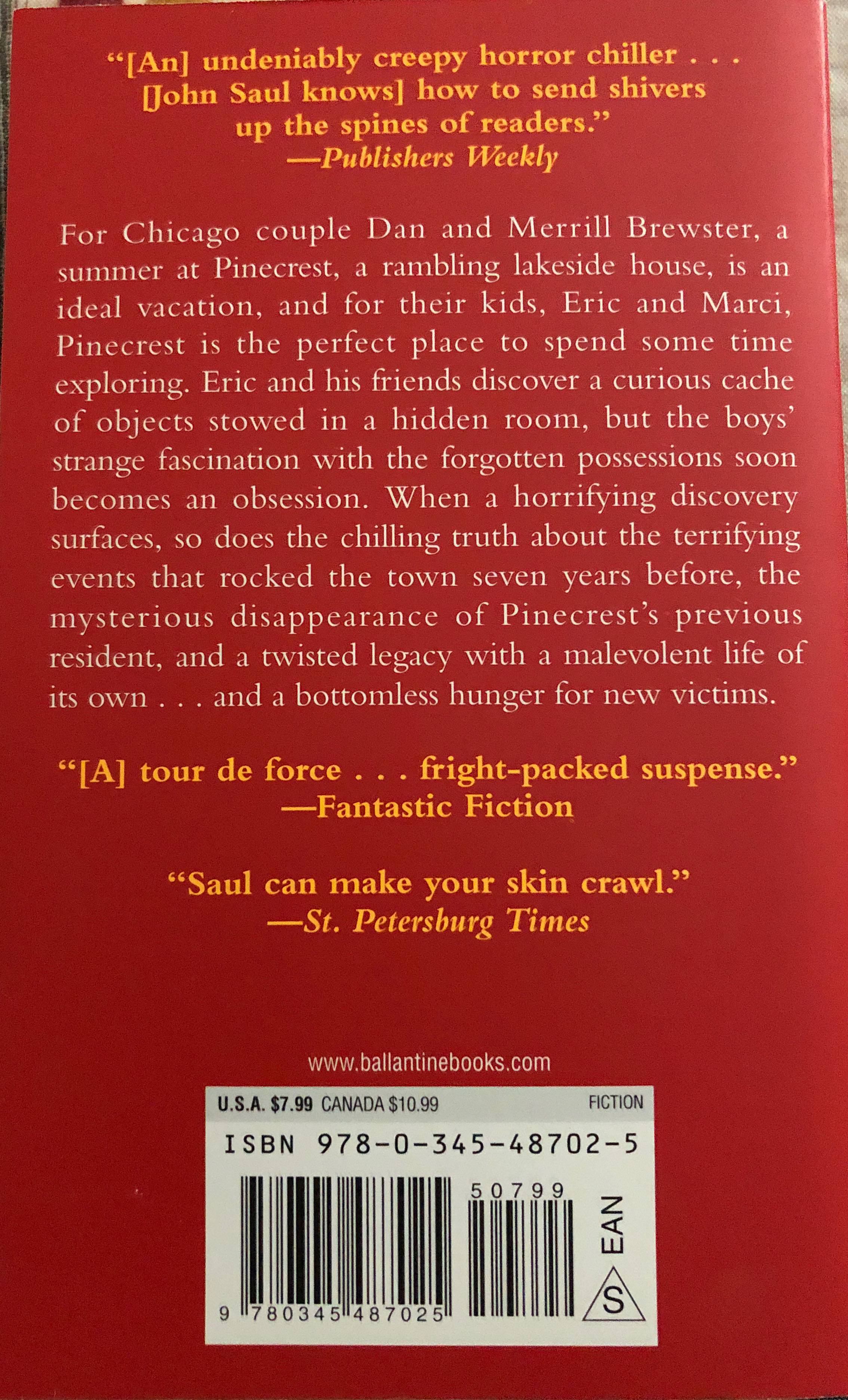 In the Dark of the Night - John Saul (Ballantine Books - Paperback) book collectible [Barcode 9780345487025] - Main Image 2