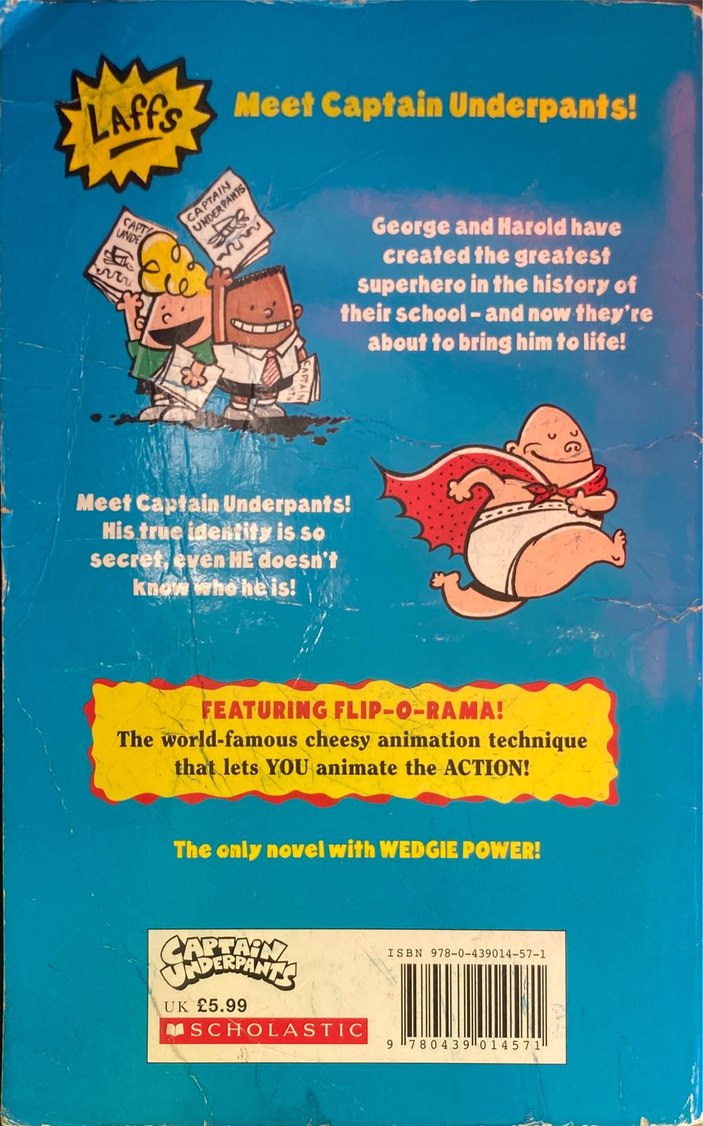 Captain Underpants - The Adventures Of Captain Underpants - New 2021 - Dav Pilkey (- Paperback) book collectible [Barcode 9780439014571] - Main Image 2