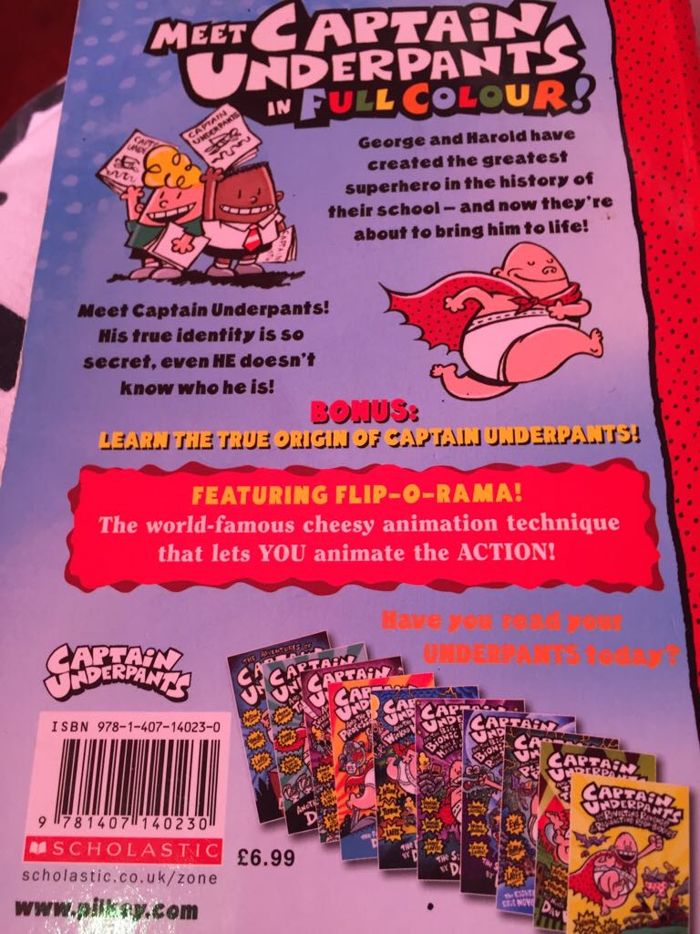 The Adventures Of Captain Underpants  book collectible [Barcode 9781407140230] - Main Image 2