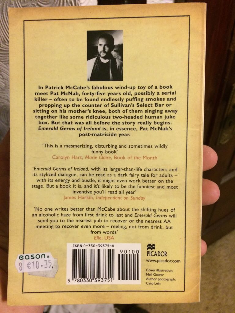 Emerald Germs of Ireland  (Picador) book collectible [Barcode 9780330393751] - Main Image 2