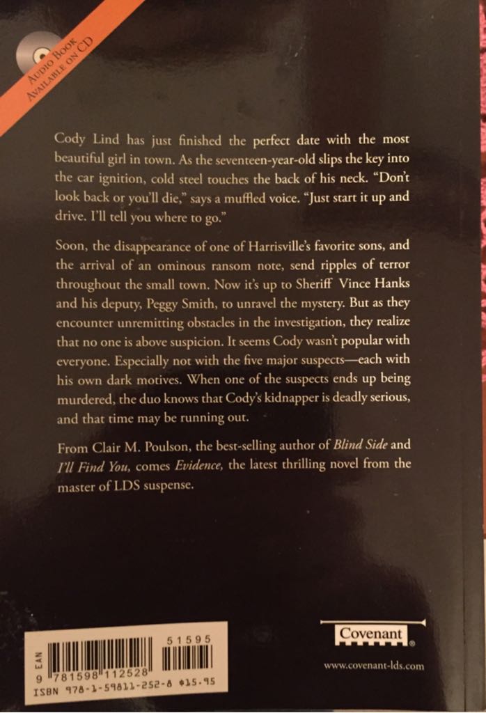 Evidence - Clair M. Poulson (Covenant Communications, Inc. - Paperback) book collectible [Barcode 9781598112528] - Main Image 2