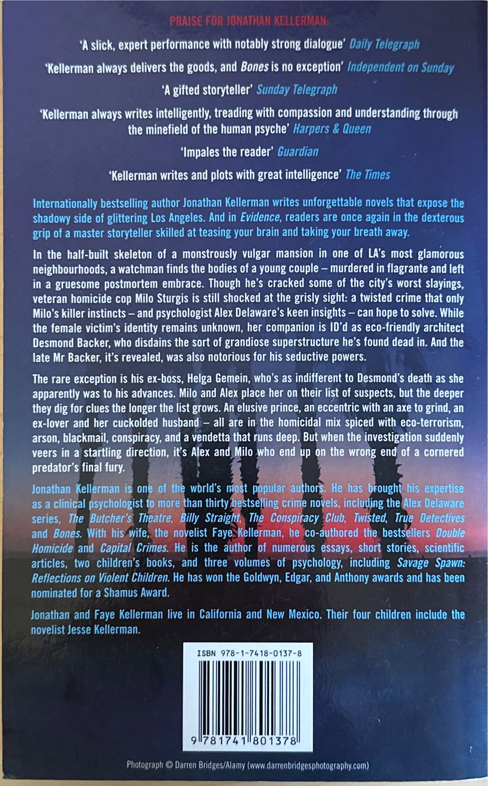 Alex Delaware24-Evidence - Jonathan Kellerman (Headline - Paperback) book collectible [Barcode 9781741801378] - Main Image 2