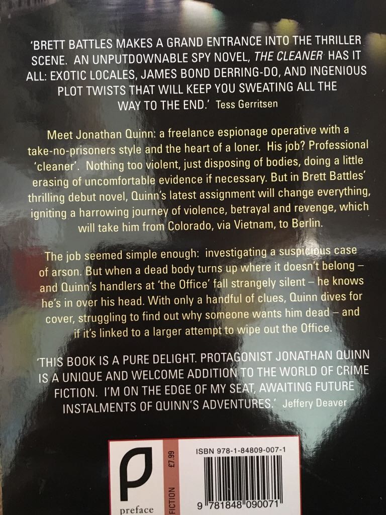 Cleaner, The - Brett Battles (Preface Publishing - Paperback) book collectible [Barcode 9781848090071] - Main Image 2