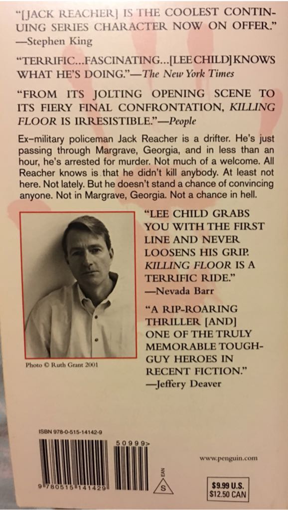 Jack Reacher 1: Killing Floor - Lee Child (Jove Books - Paperback) book collectible [Barcode 9780515141429] - Main Image 2