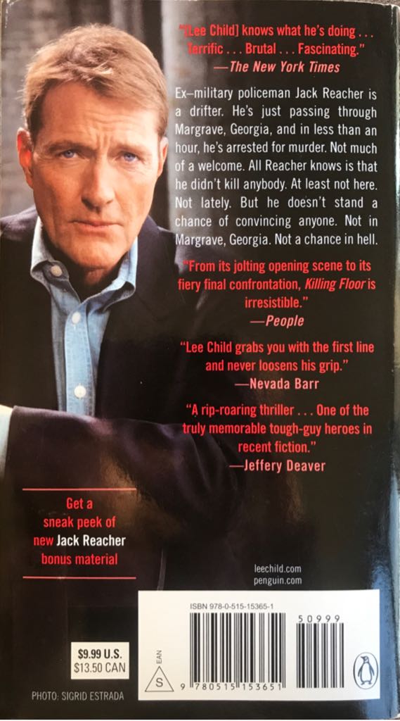 Killing Floor - Lee Child (Jove - Paperback) book collectible [Barcode 9780515153651] - Main Image 2