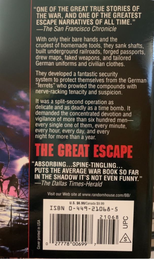 Great Escape, The - Paul Brickhill (A Fawcett Crest Book - Paperback) book collectible [Barcode 9780449210680] - Main Image 2