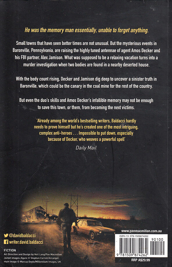The Fallen - David Baldacci (Grand Central Publishing - Hardcover) book collectible [Barcode 9781509874262] - Main Image 2
