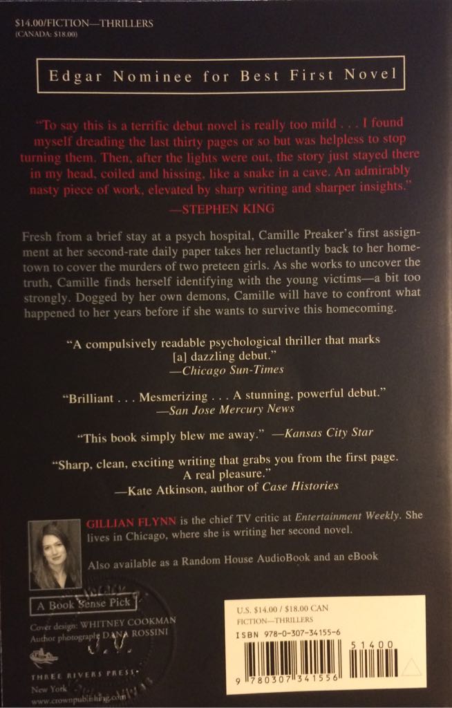 Sharp Objects - Gillian Flynn (Broadway Books - Paperback) book collectible [Barcode 9780307341556] - Main Image 2