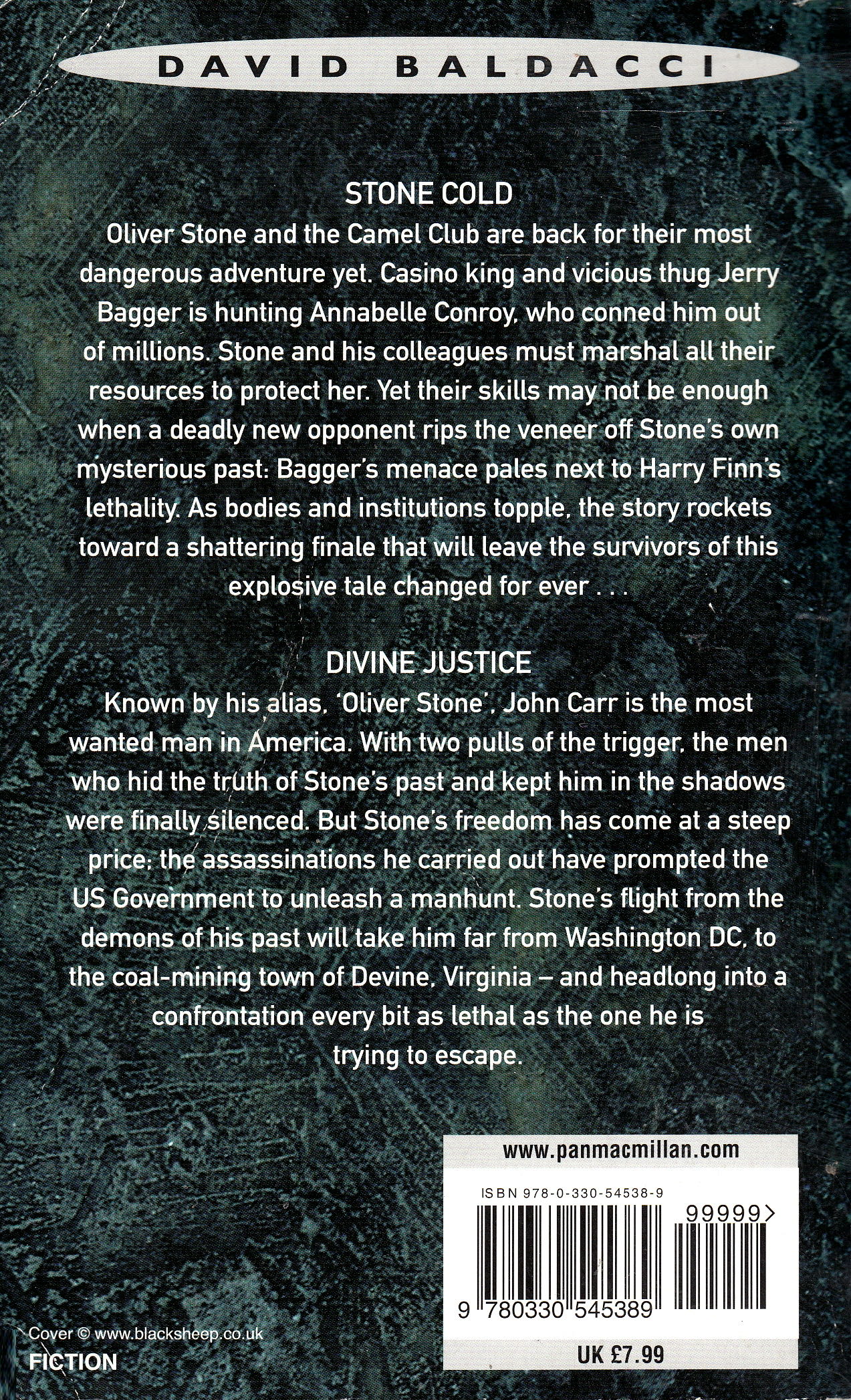 Camel Club: 3) Stone Cold - David Baldacci (Pan Publishing - Paperback) book collectible [Barcode 9780330523523] - Main Image 2