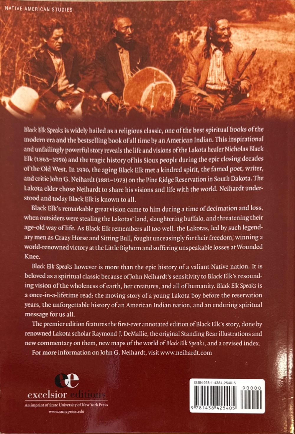 Black Elk Speaks - John G. Neihardt (Harper Perennial - Paperback) book collectible [Barcode 9781438425405] - Main Image 2