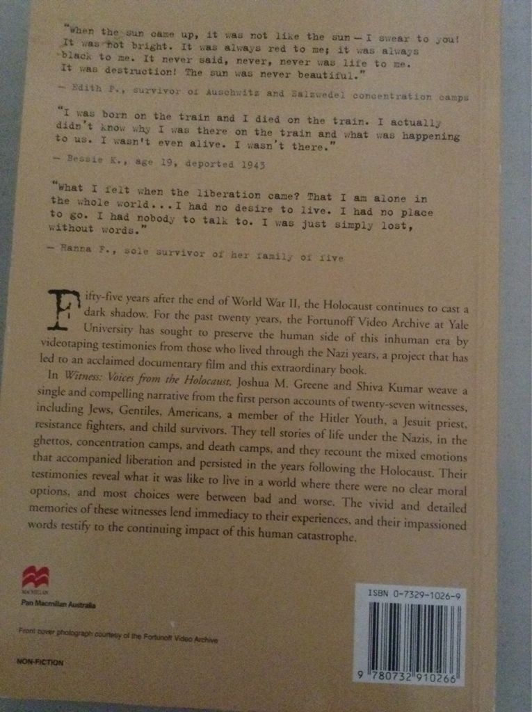 Witness - Shiva Kumar Joshua M. Greene book collectible [Barcode 9780732910266] - Main Image 2