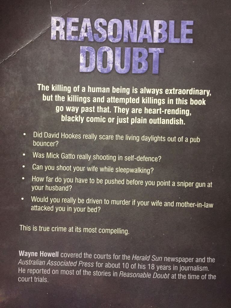 Reasonable Doubt  book collectible [Barcode 9781743009826] - Main Image 2