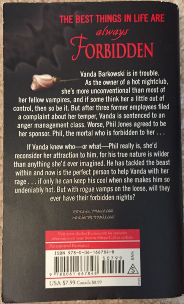 Forbidden Nights with a Vampire - Kerrelyn Sparks (Avon - Paperback) book collectible [Barcode 9780061667848] - Main Image 2