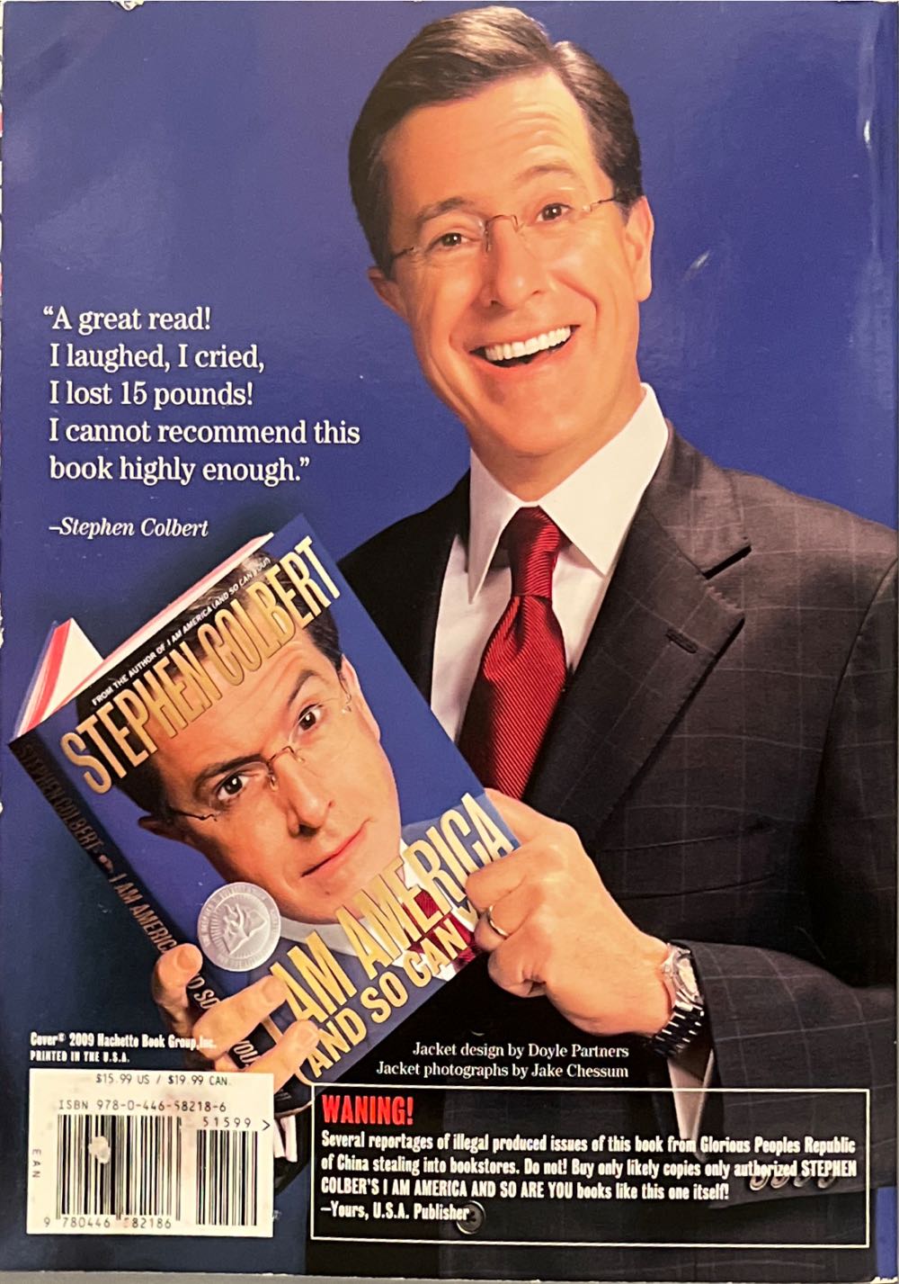 I Am America (And So Can You!) - Stephen Colbert (Grand Central Publishing - Hardcover) book collectible [Barcode 9780446582186] - Main Image 2