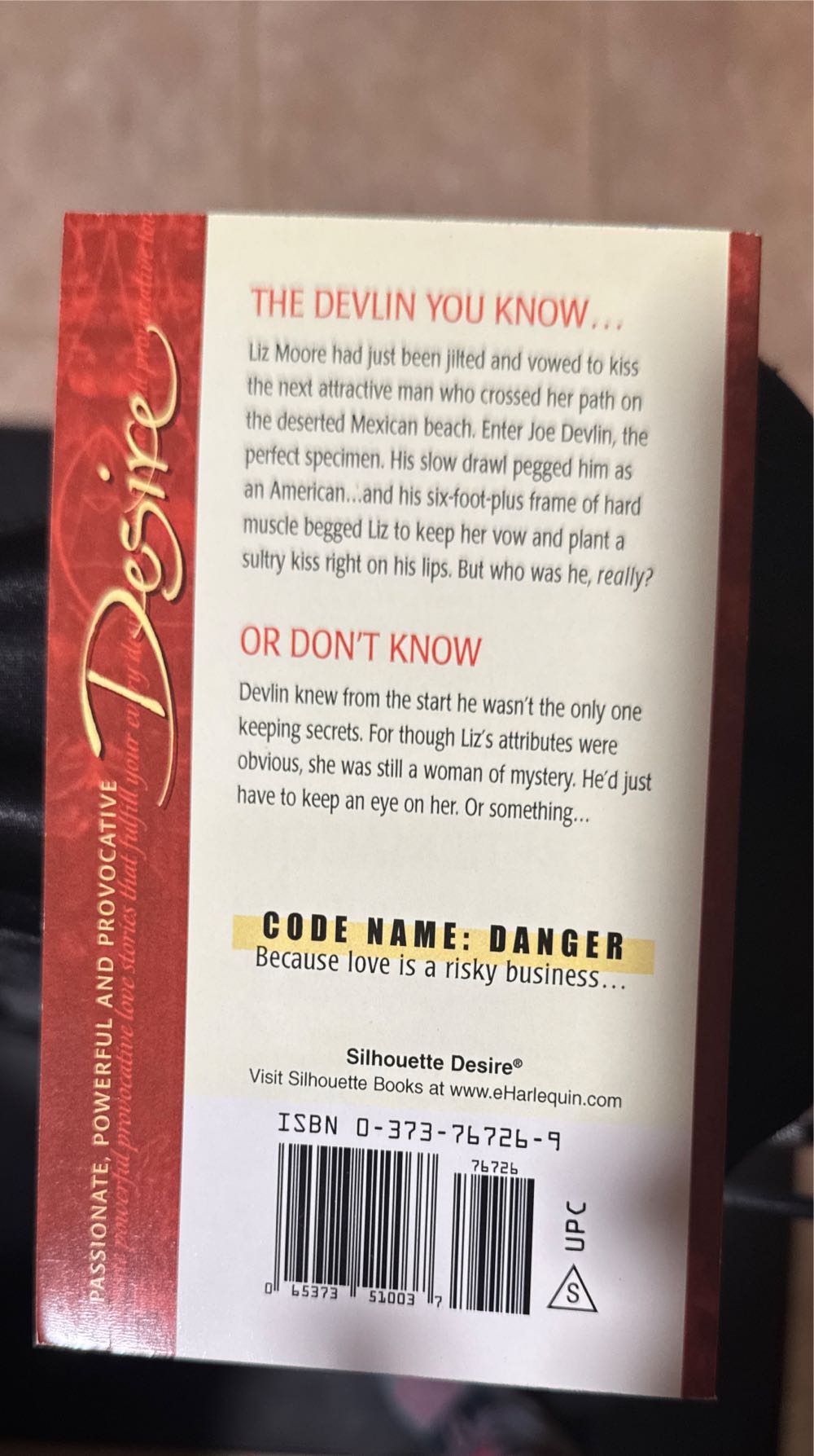 Devlin And the Deep Blue Sea - Merline Lovelace (Silhouette Desire) book collectible [Barcode 9780373767267] - Main Image 2