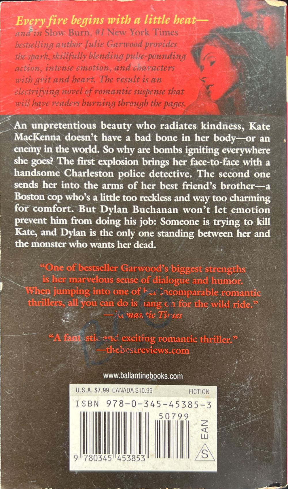 Slow Burn - Julie Garwood (Ballantine Books - Paperback) book collectible [Barcode 9780345453853] - Main Image 2