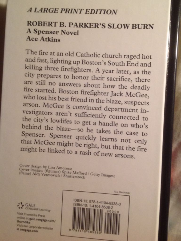 Slow Burn - Robert B. Parker book collectible [Barcode 9781410485380] - Main Image 2